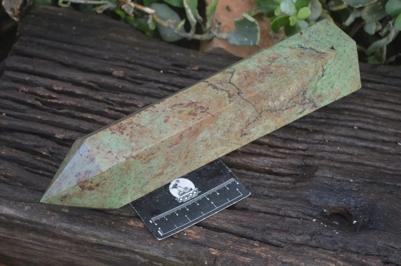 Polished Green Chrysoprase Point  x 1 From Madagascar