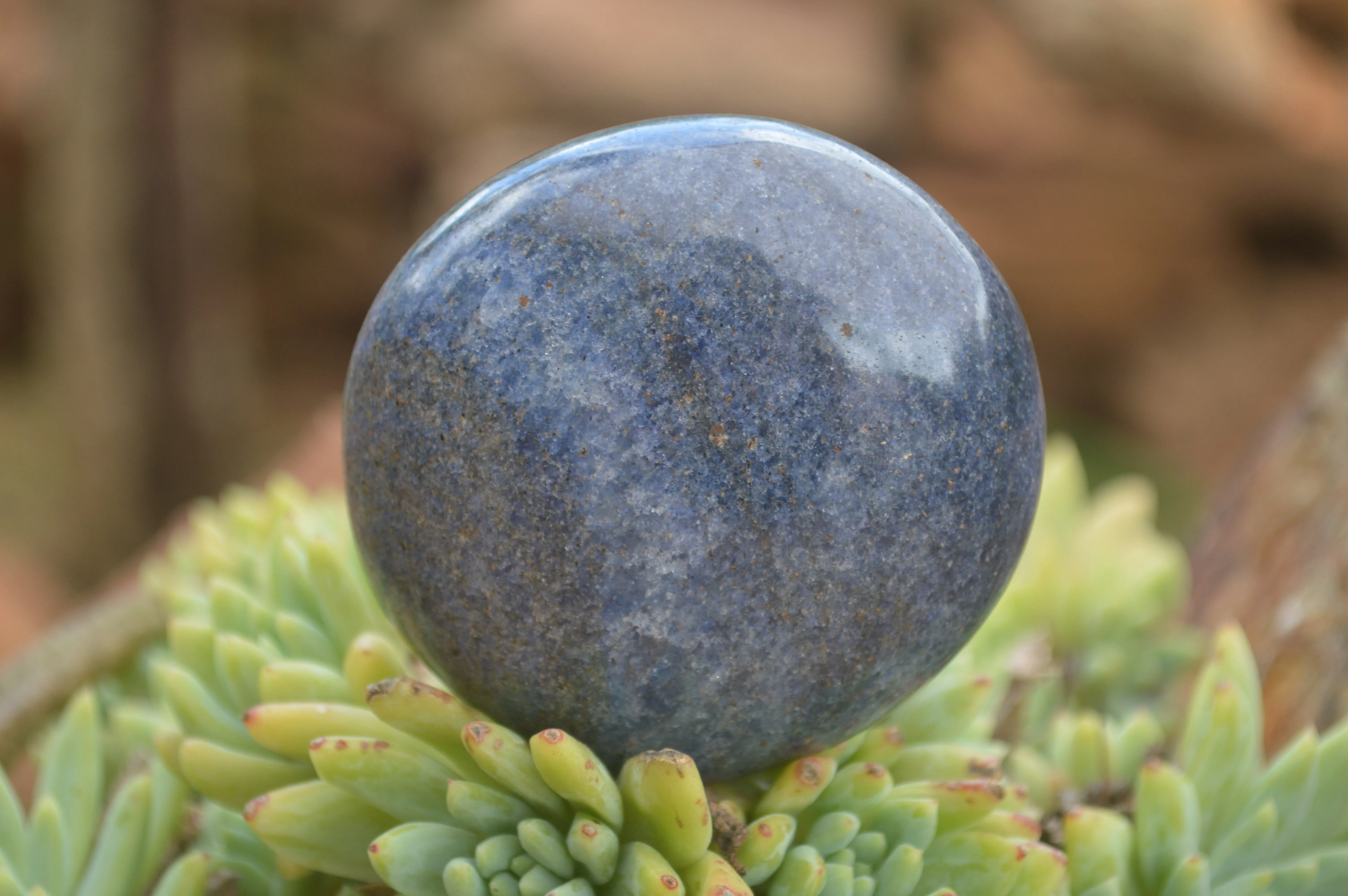 Polished Lazulite Highly Selected Gallets / Palm Stones  - Sold per 1 Kg - From Tulear, Madagascar