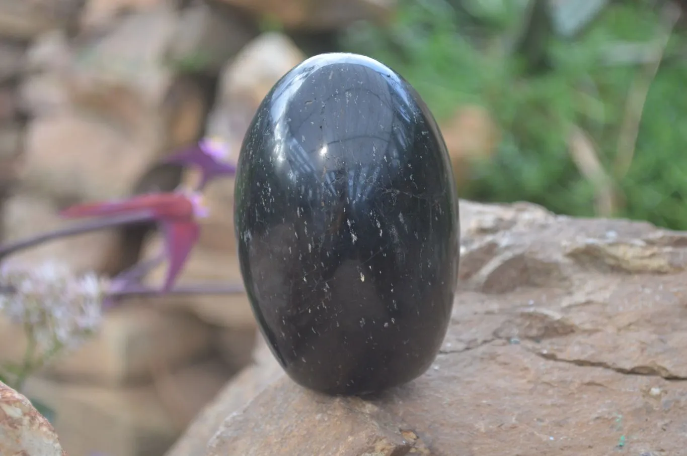 Polished Schorl Black Tourmaline Standing Free Forms x 2 From Madagascar