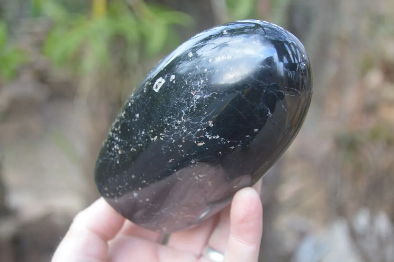 Polished Schorl Black Tourmaline Standing Free Forms x 2 From Madagascar