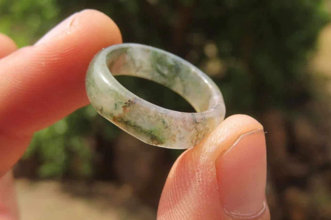 Polished Solid Indian Agate Gemstone Rings - Sold Per Item - From India