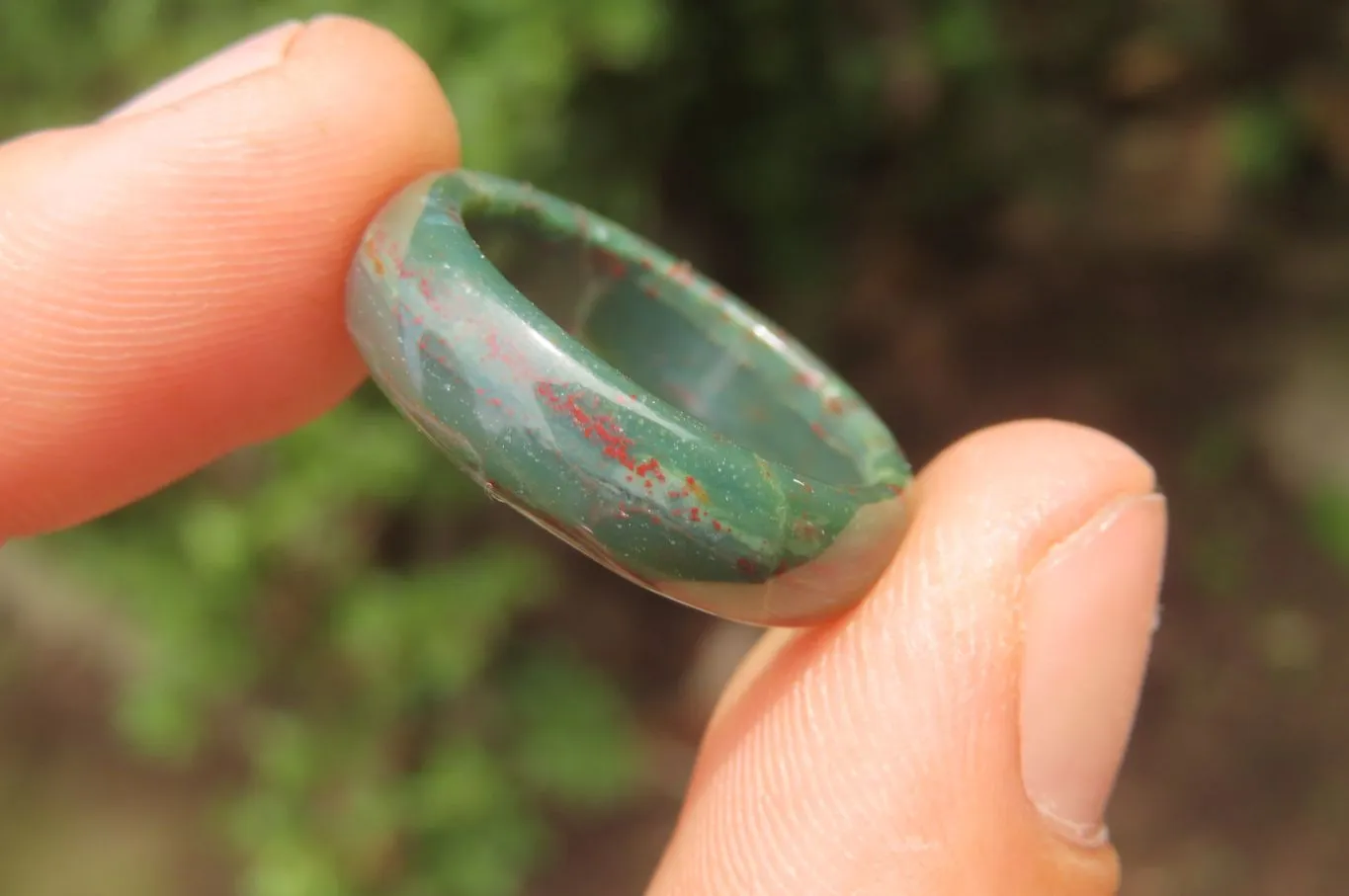 Polished Solid Indian Agate Gemstone Rings - Sold Per Item - From India