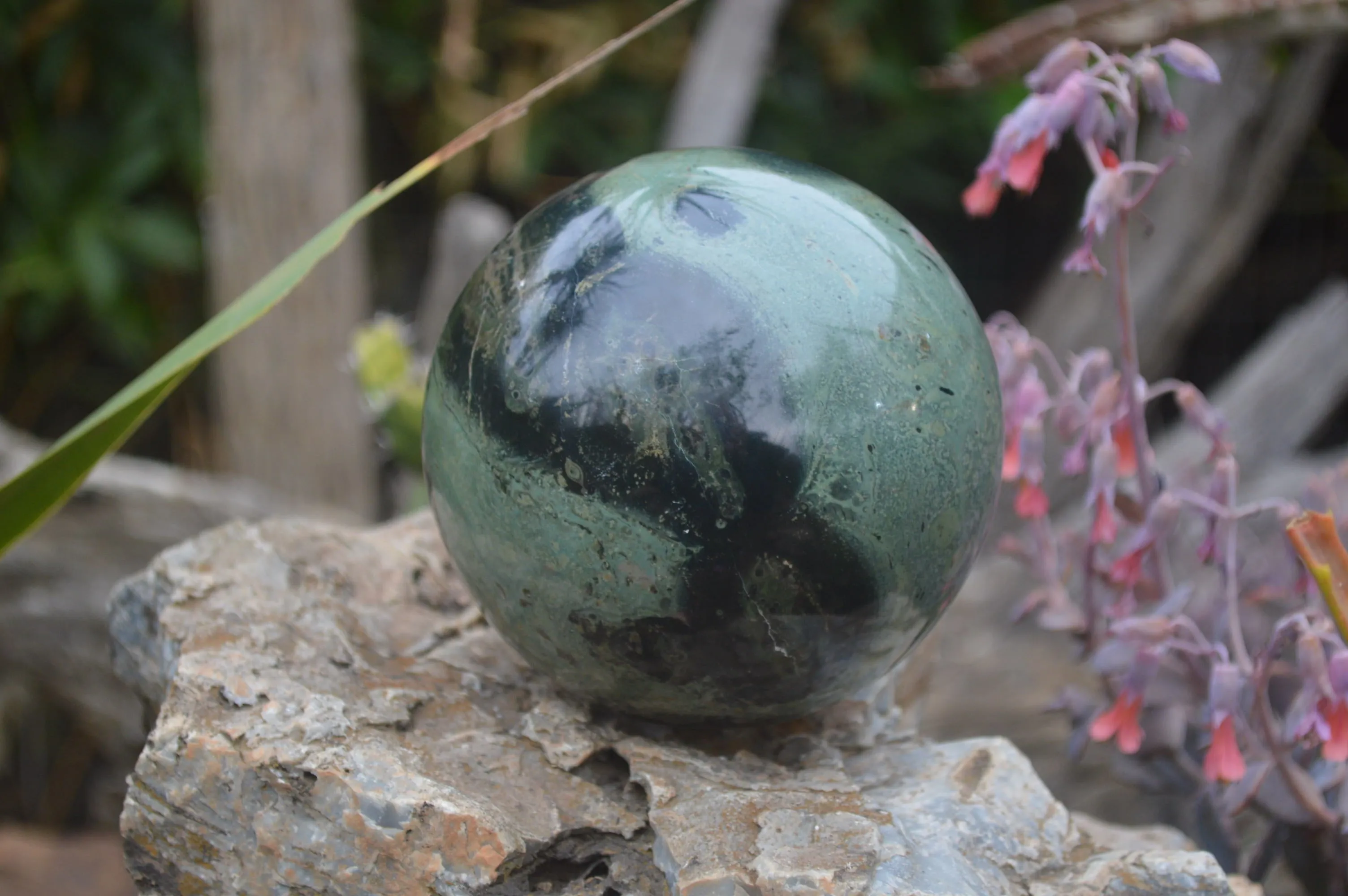 Polished Stromatolite Jasper Sphere x 1 From Madagascar