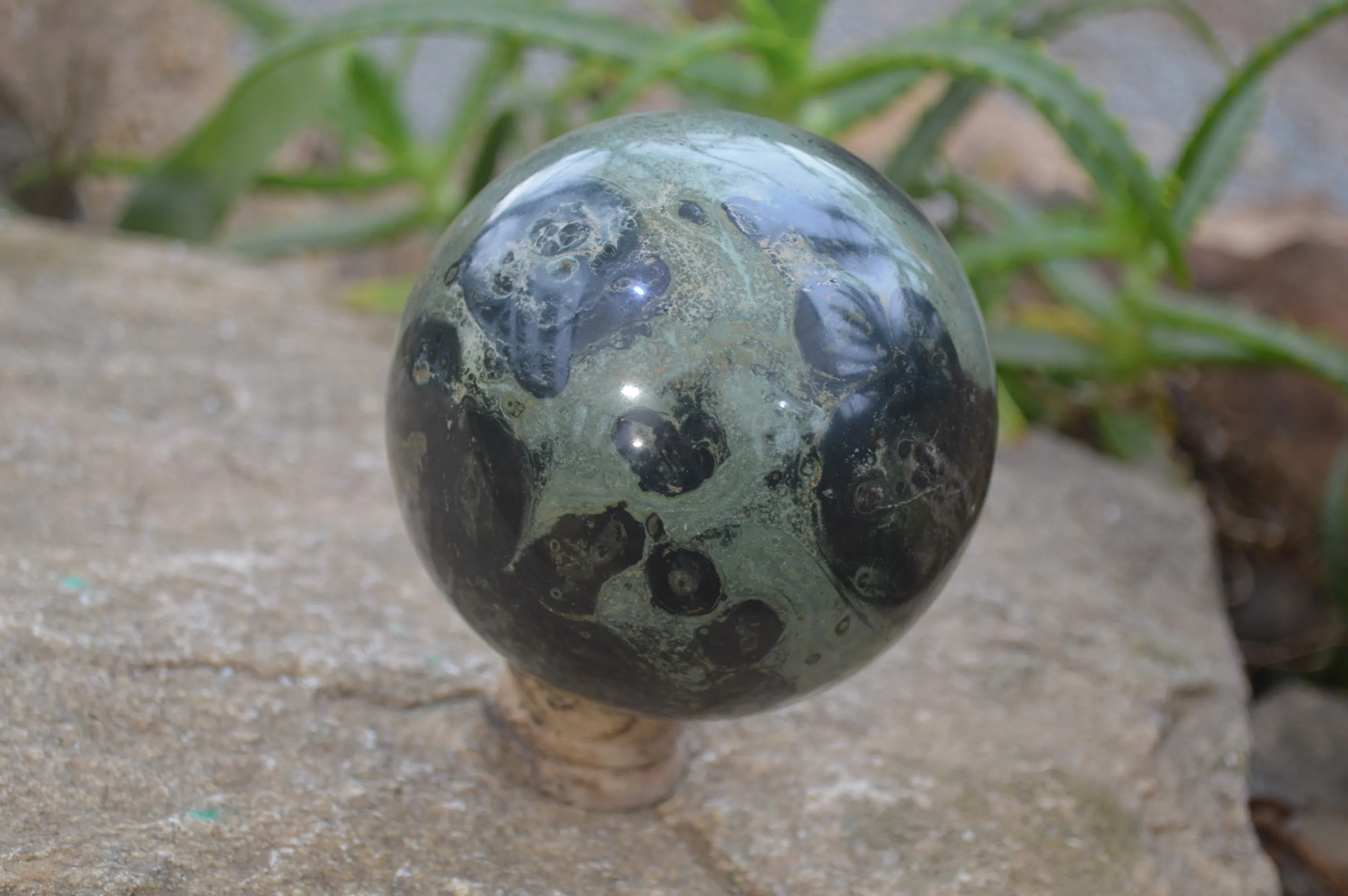 Polished Stromatolite Jasper Sphere x 1 From Madagascar