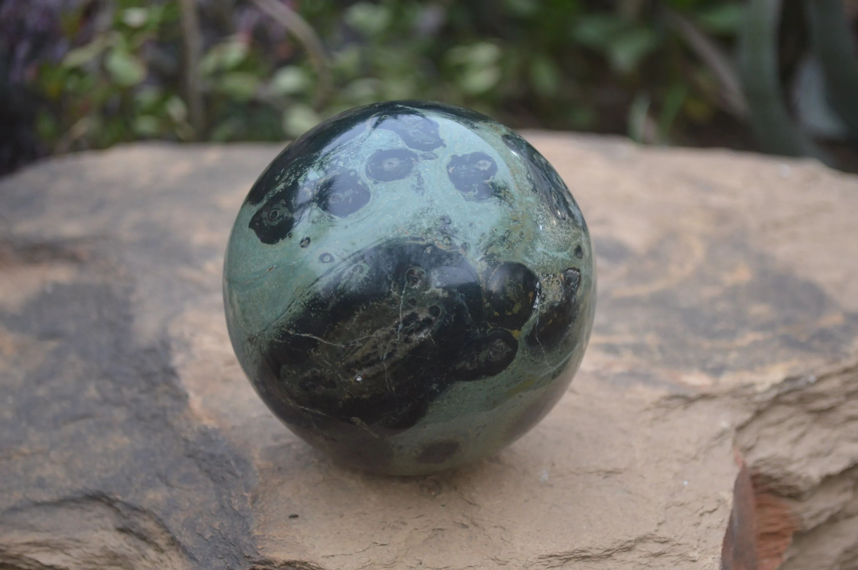 Polished Stromatolite Jasper Sphere x 1 From Madagascar