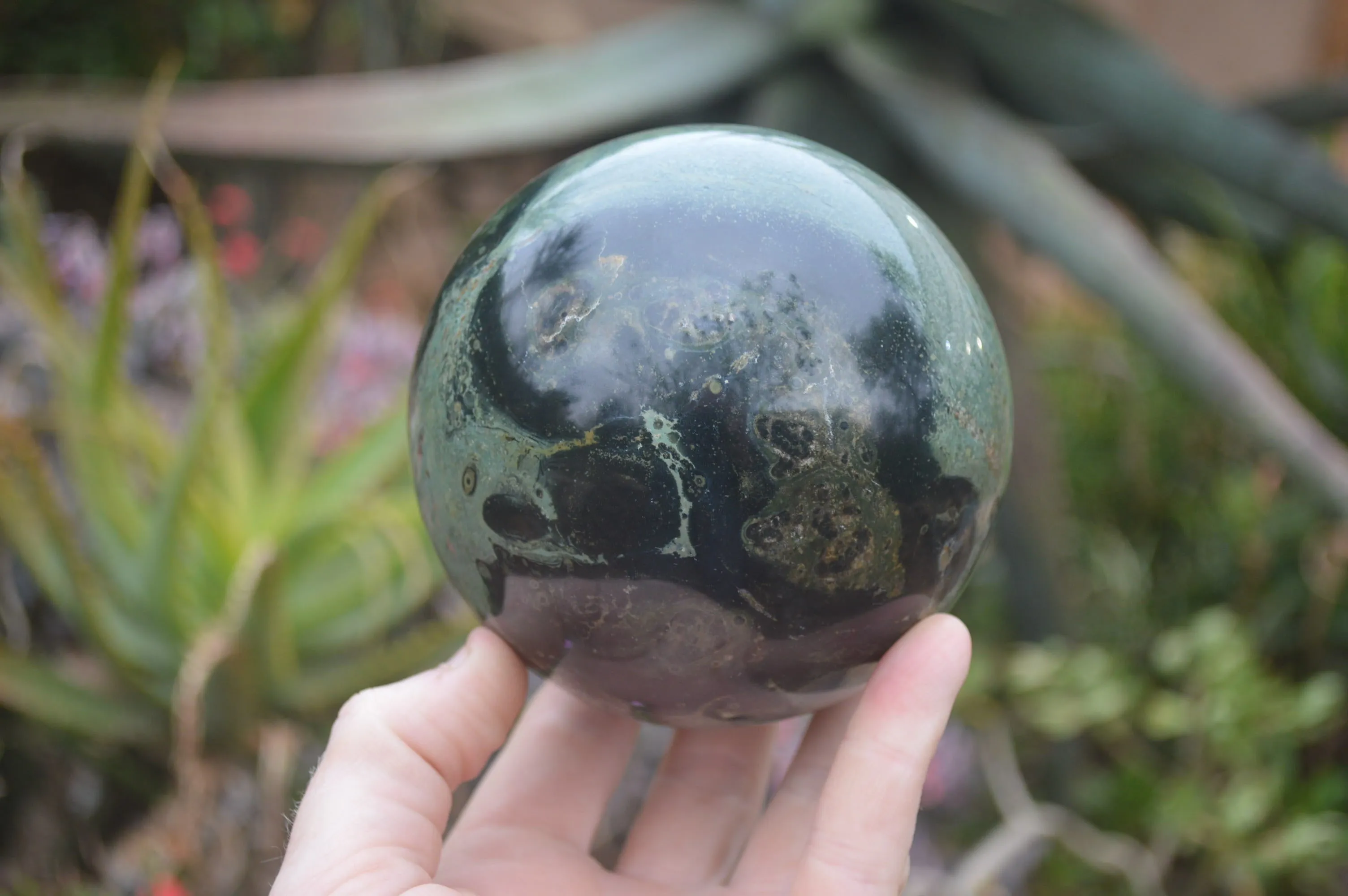 Polished Stromatolite Jasper Sphere x 1 From Madagascar