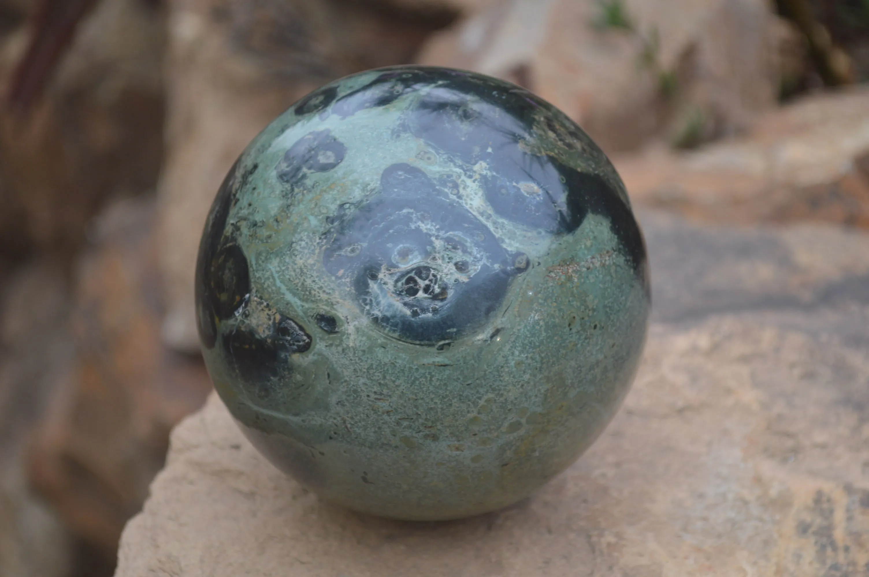 Polished Stromatolite Jasper Sphere x 1 From Madagascar