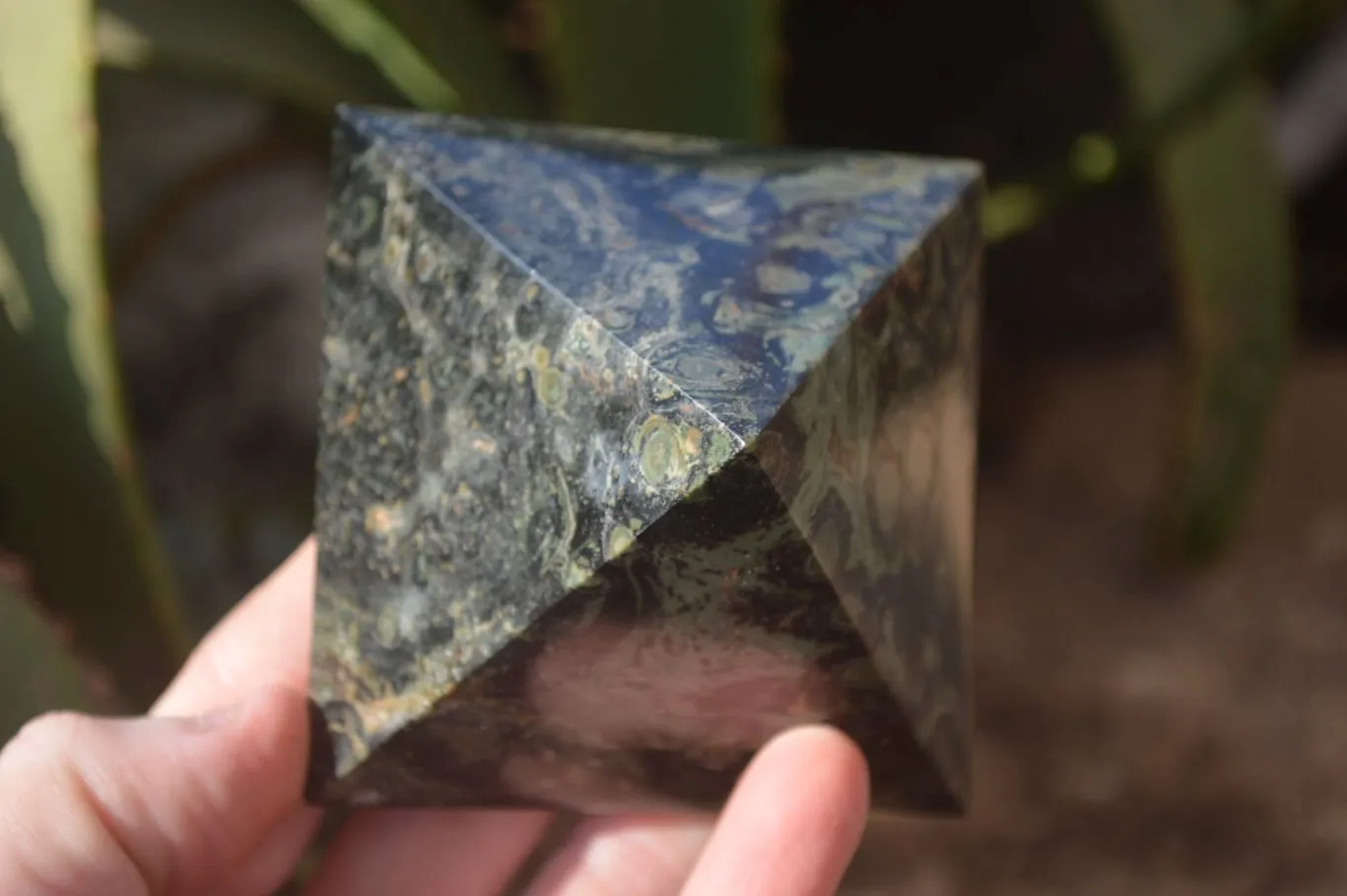 Polished Stromatolite Pyramids  x 4 From Katsepy, Madagascar