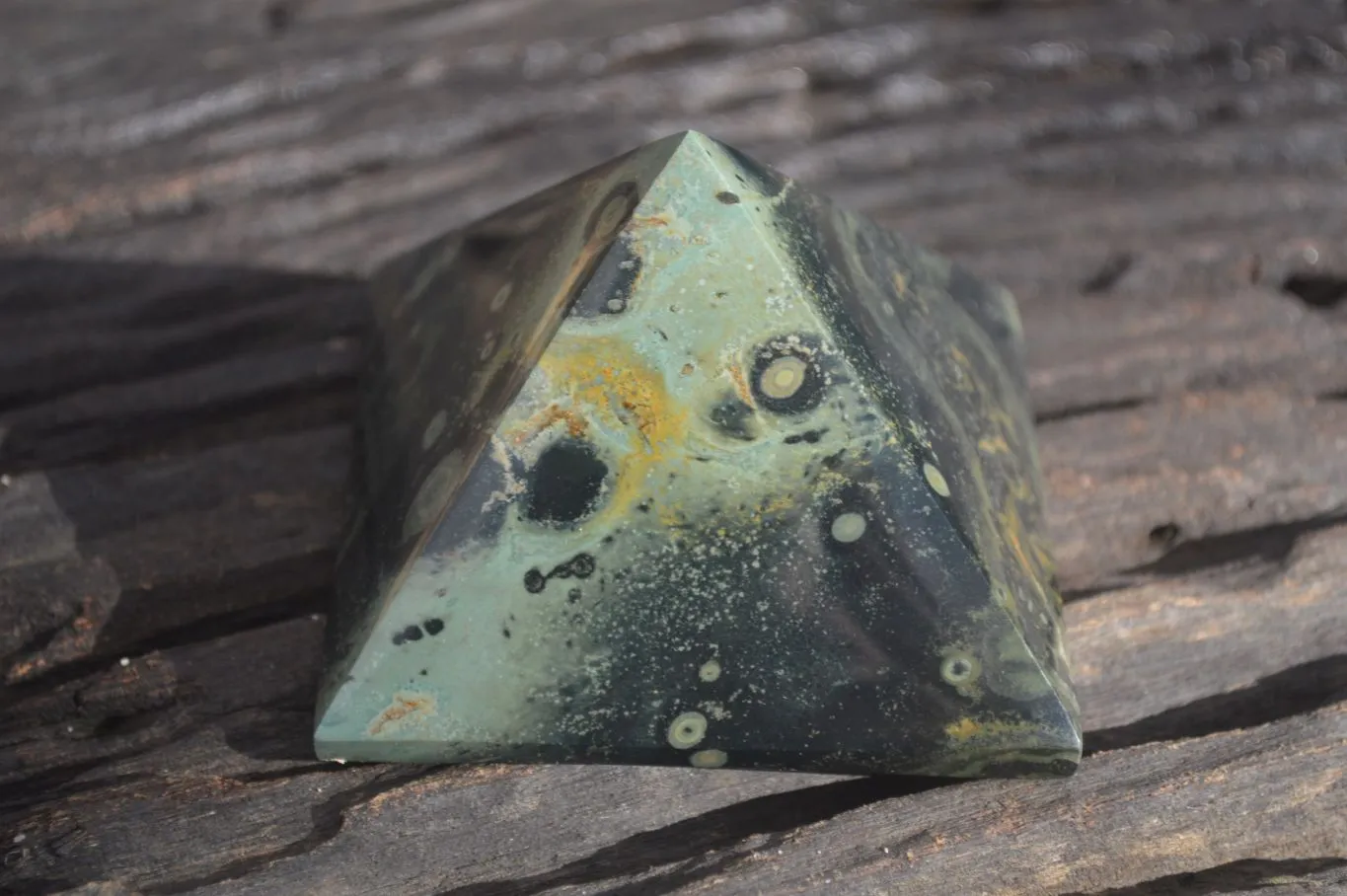 Polished Stromatolite Pyramids  x 4 From Katsepy, Madagascar