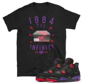 Raptor Retro 4 shoe box matching tee (BLK)