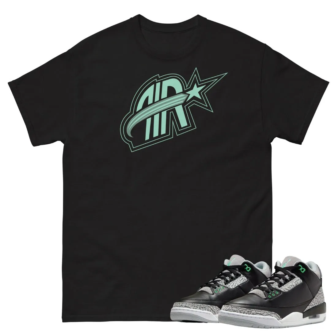 Retro 3 Green Glow Air Shirt