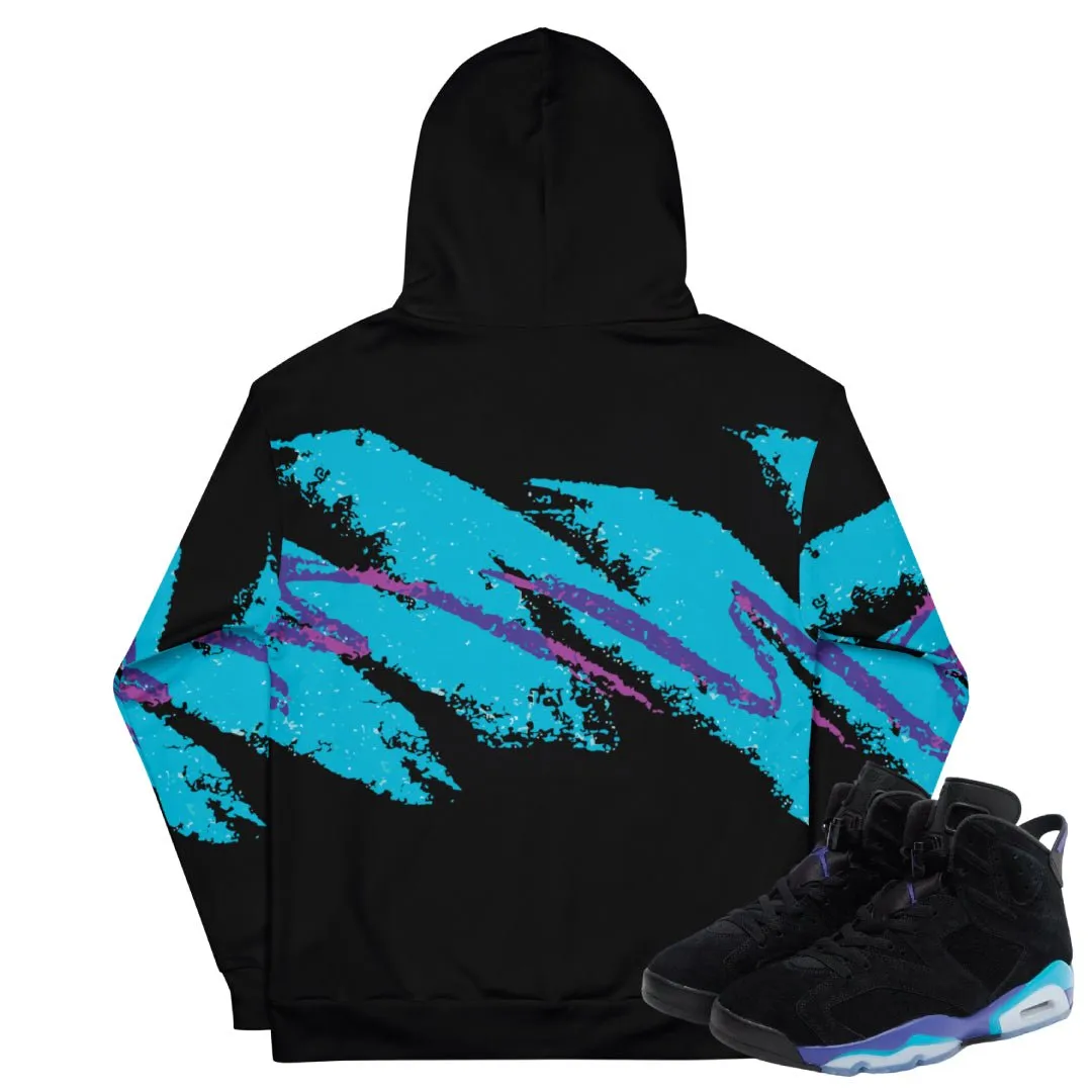 RETRO 6 AQUA RETRO SPLASH HOODIE