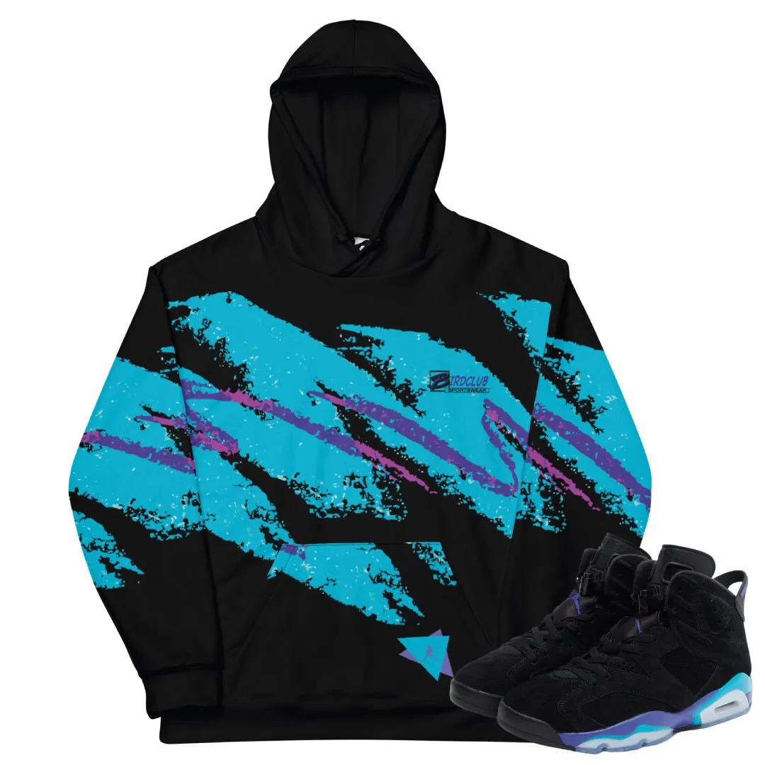 RETRO 6 AQUA RETRO SPLASH HOODIE