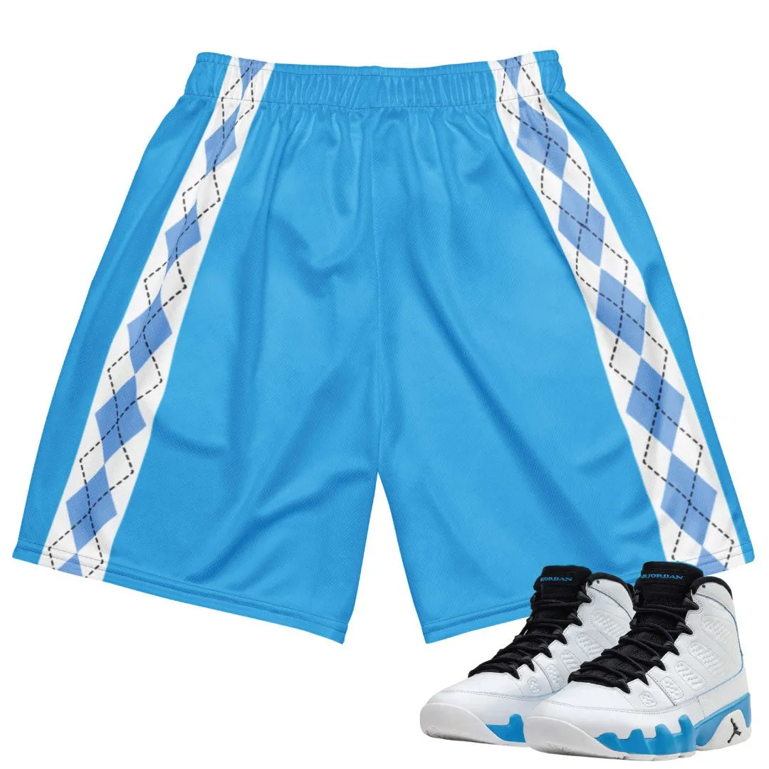 Retro 9 Powder Blue Mesh Shorts