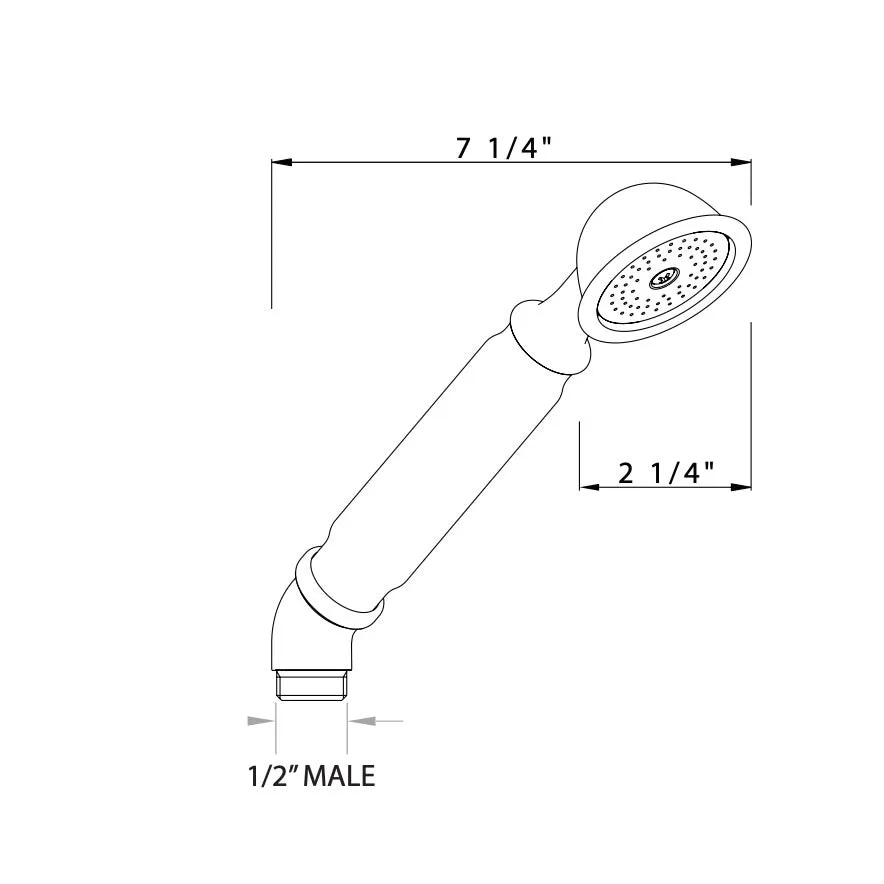 Rohl | Cisal Single Function Handshower in Polished Nickel