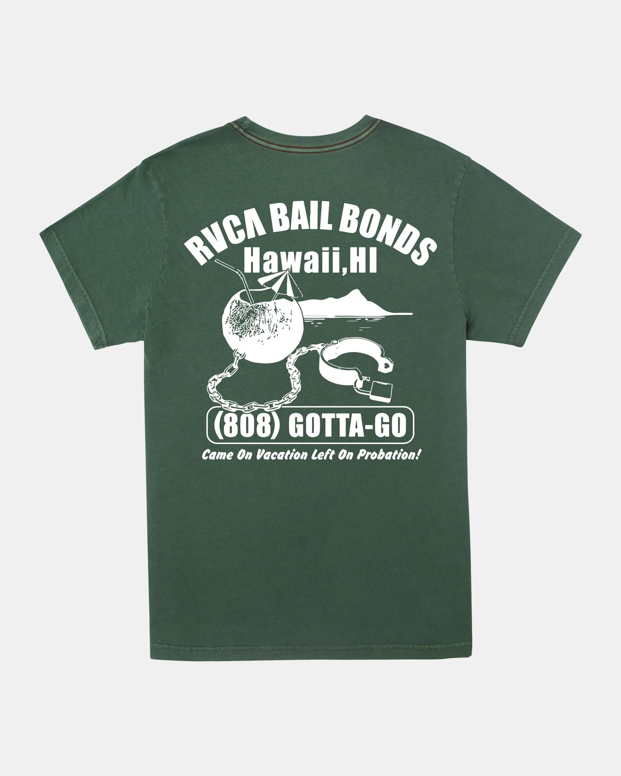 RVCA Bail Bonds Tee - College Green