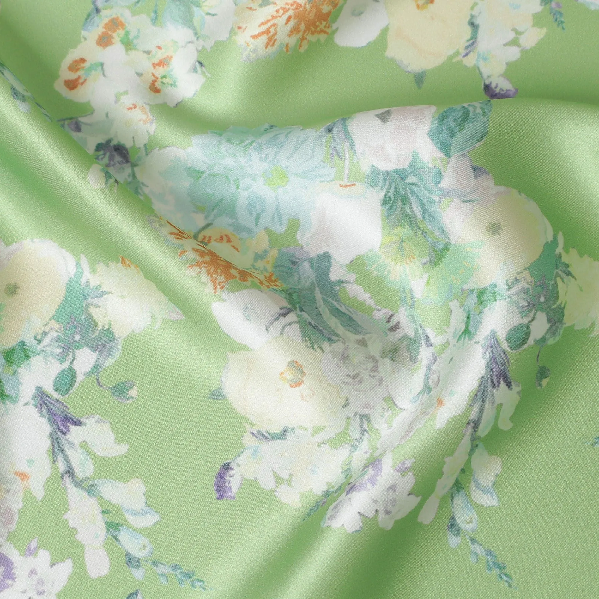 Sage Green Satin Fabric: A Fresh Perspective - D17629