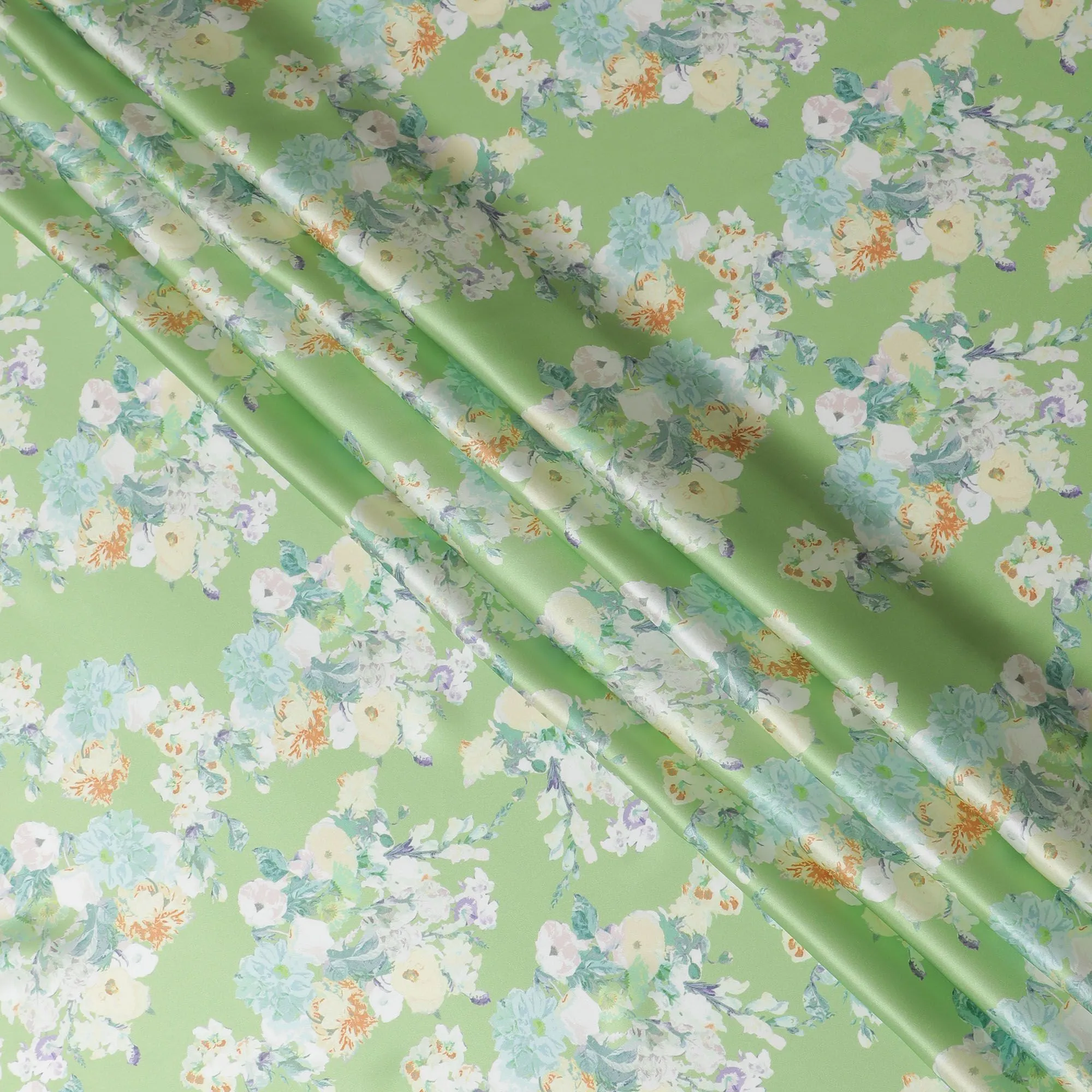 Sage Green Satin Fabric: A Fresh Perspective - D17629