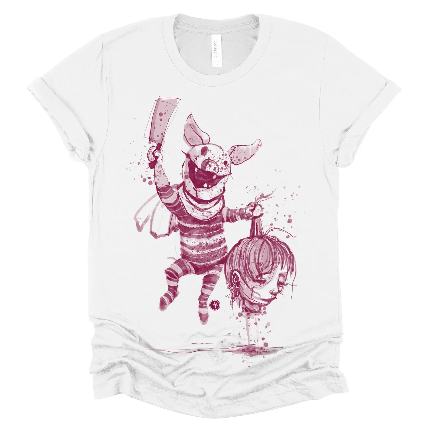 Savage Piglet: A Dark Twist on Innocence T-Shirt