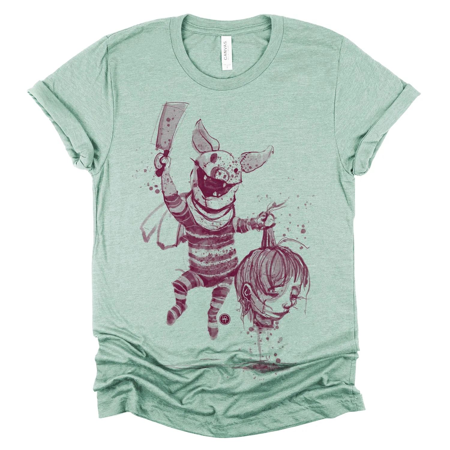 Savage Piglet: A Dark Twist on Innocence T-Shirt