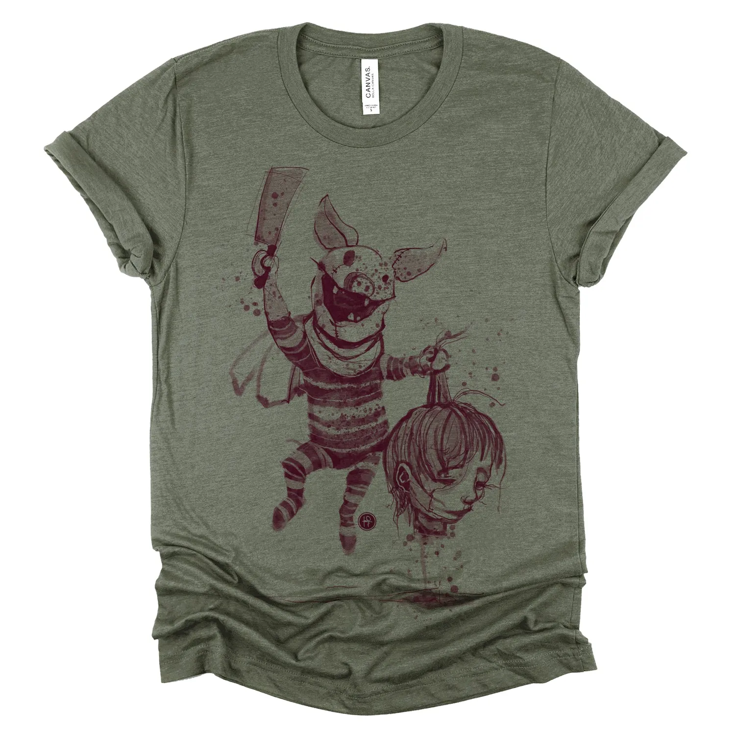 Savage Piglet: A Dark Twist on Innocence T-Shirt