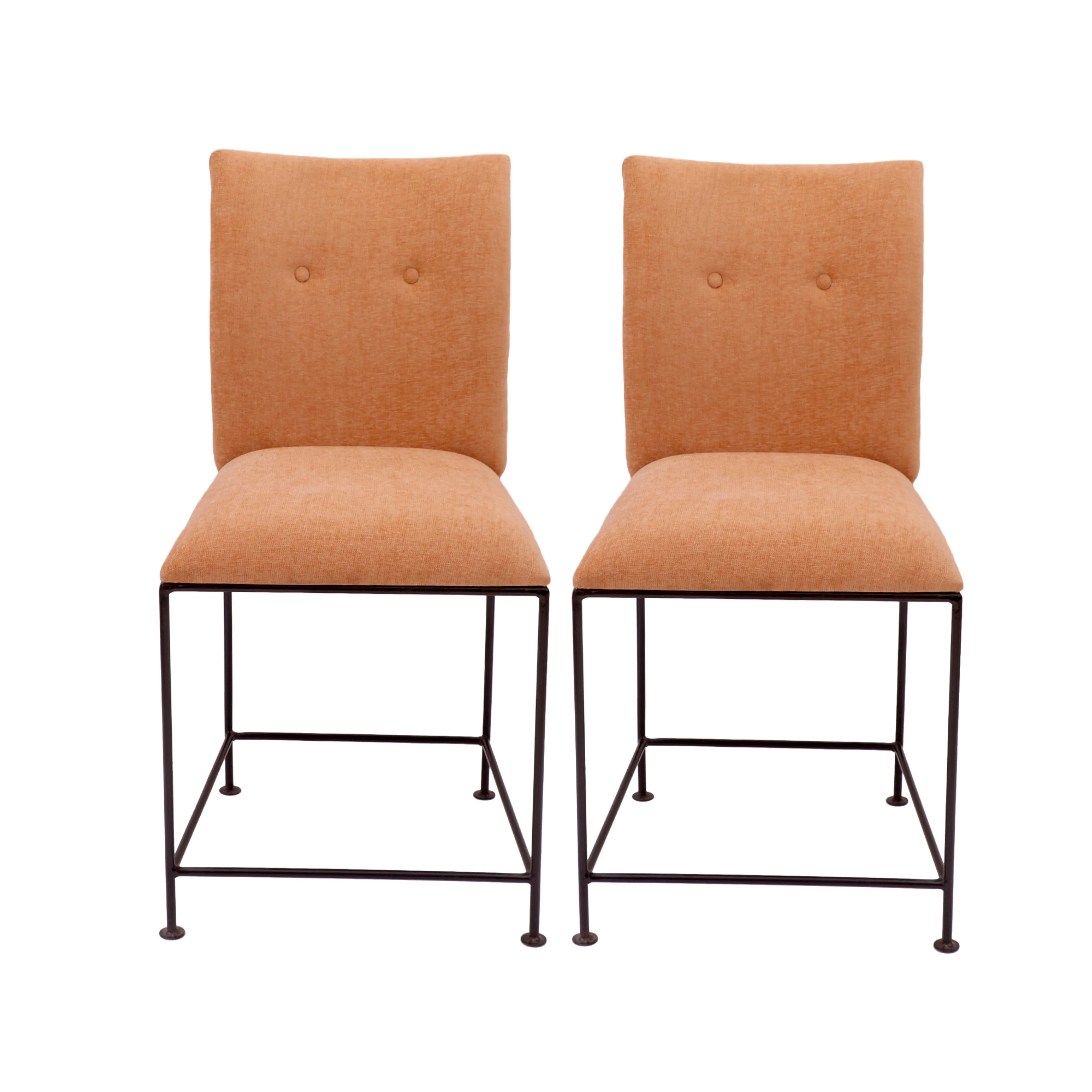 (Set of 2) Inclined Upholstered Neutral Chair