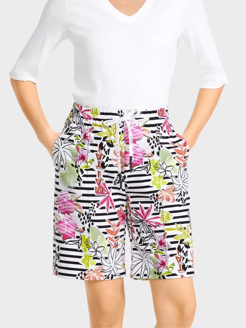 SHORTS WITH FLORAL PATTERN