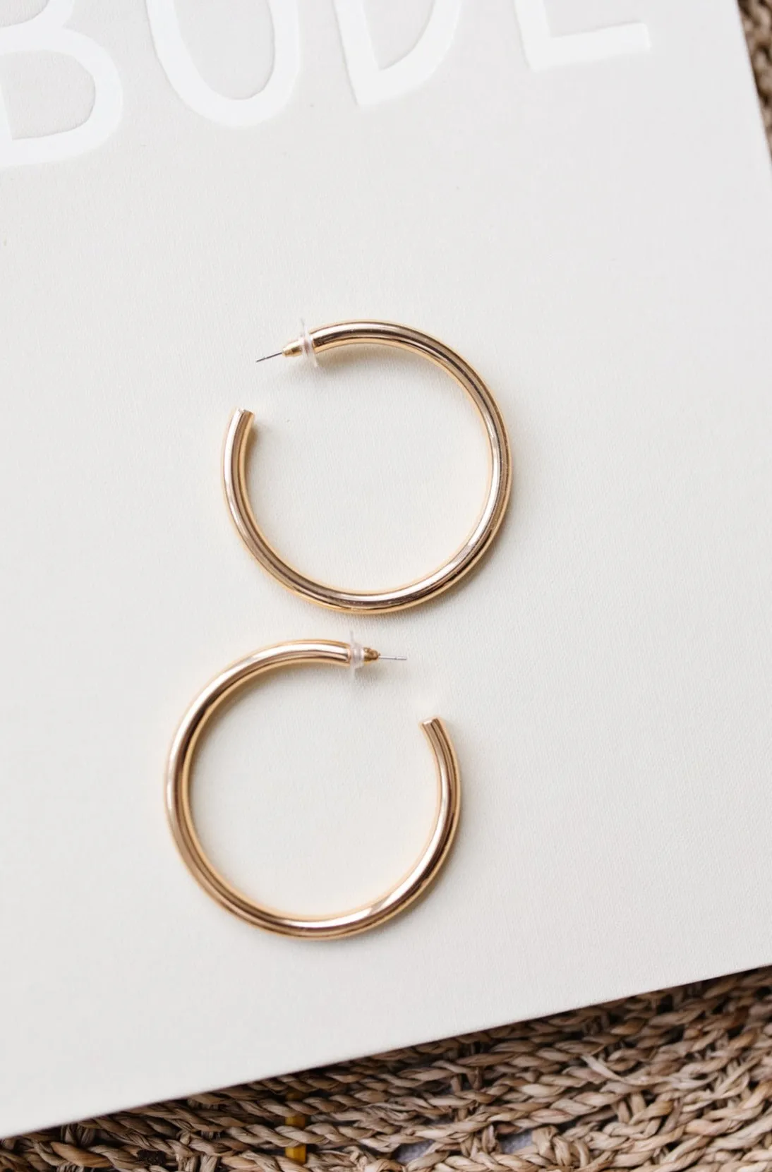 Solid Gold Hoops