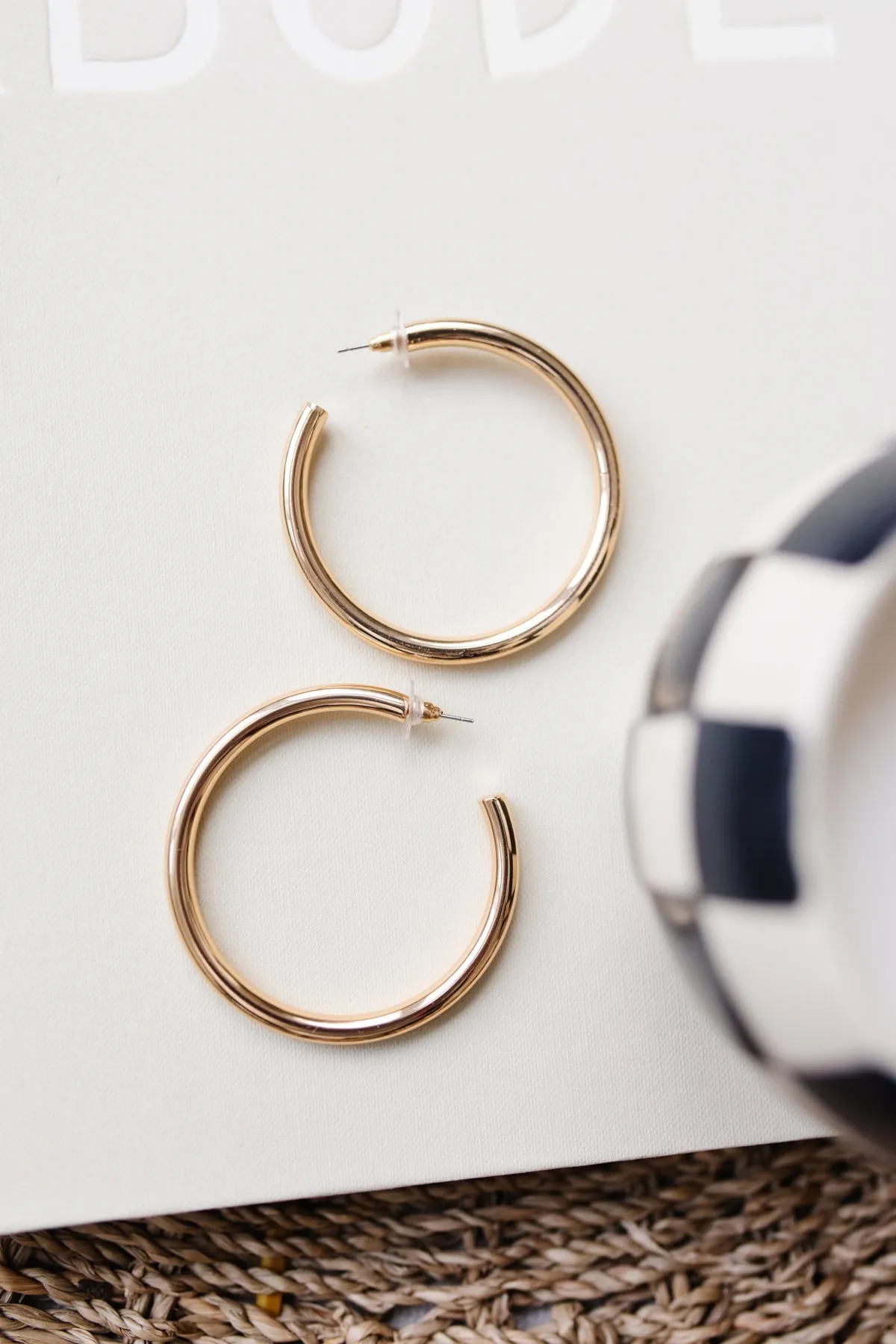 Solid Gold Hoops