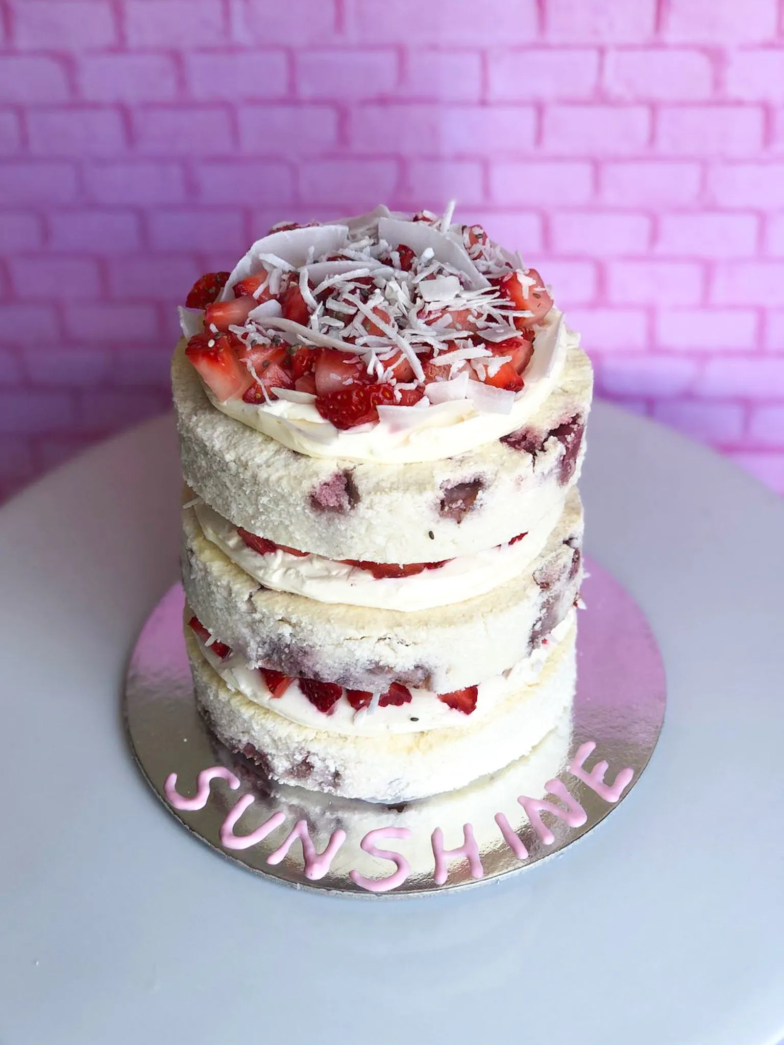 Strawberry and Cream Cake