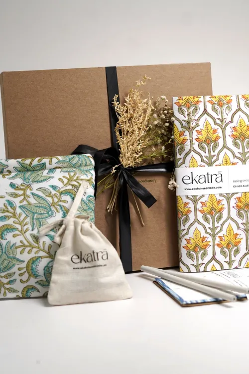 Sustainable Thoughtful Hamper By Ekatra - Yellow Floral