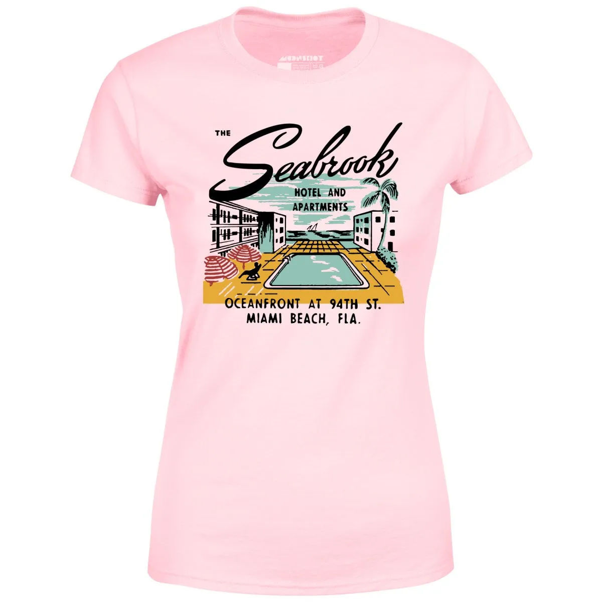 The Seabrook - Miami, FL - Vintage Hotel - Women's T-Shirt