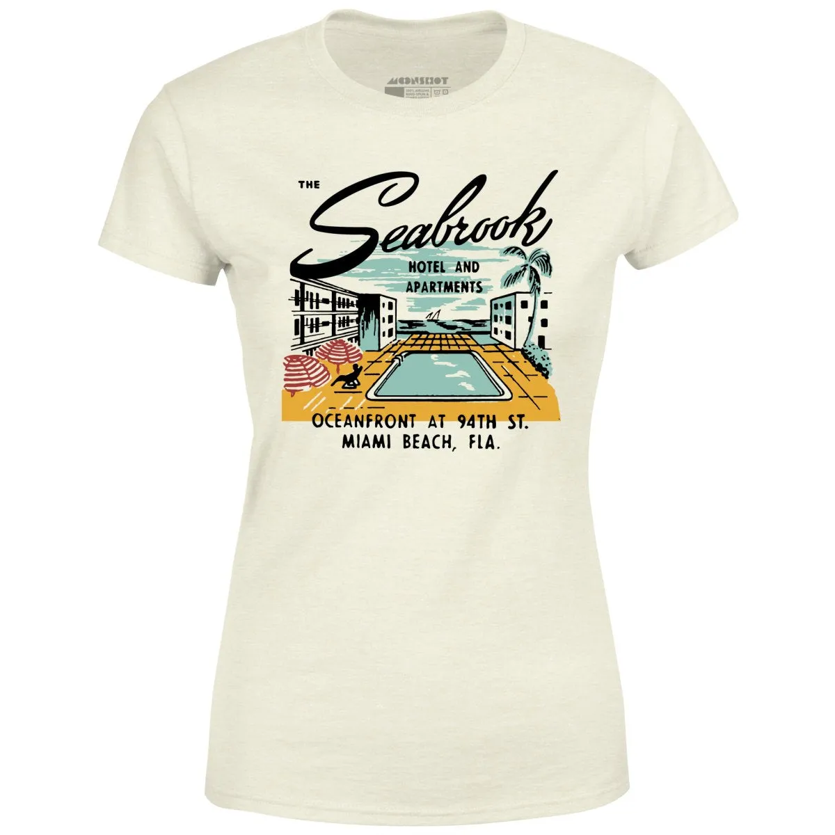 The Seabrook - Miami, FL - Vintage Hotel - Women's T-Shirt