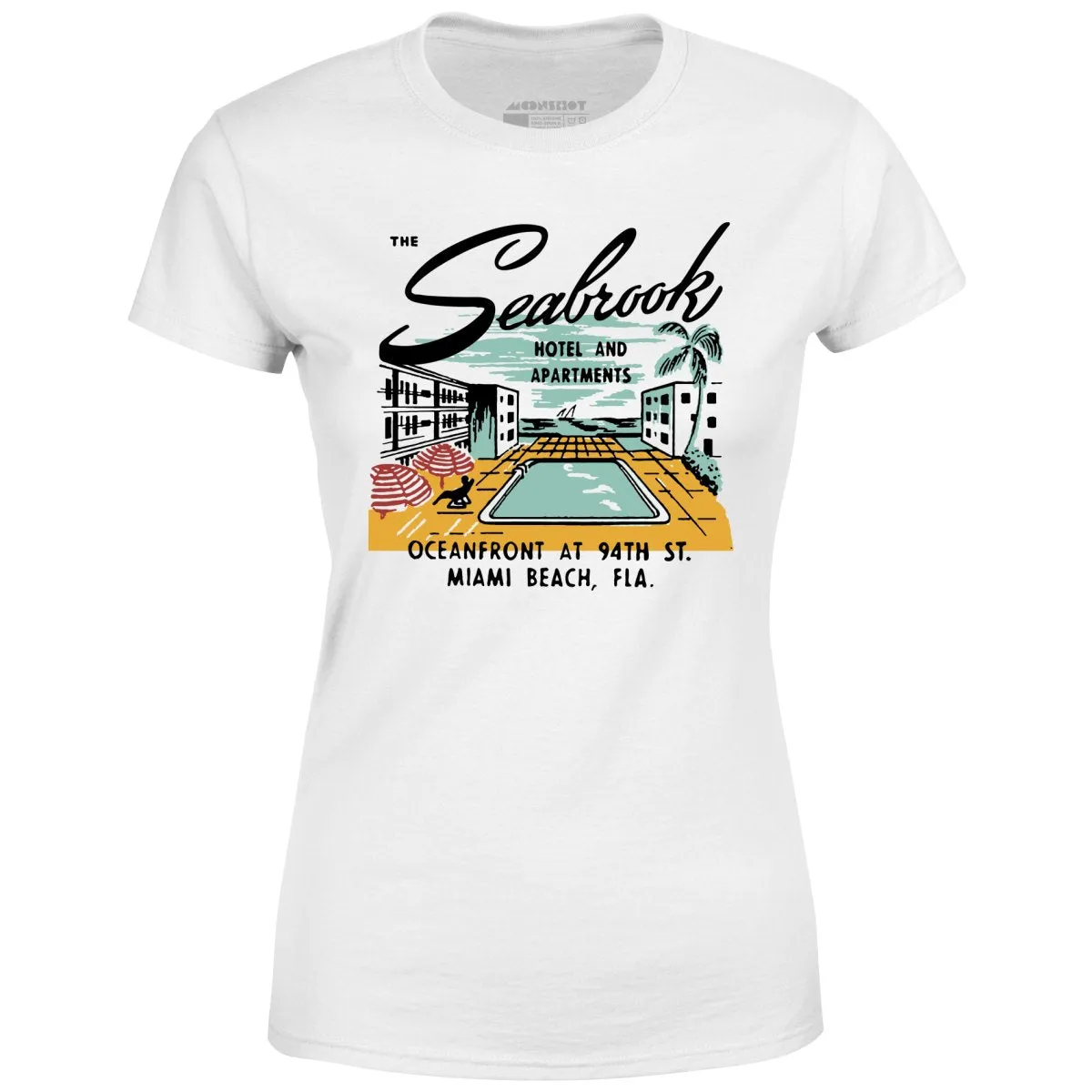 The Seabrook - Miami, FL - Vintage Hotel - Women's T-Shirt