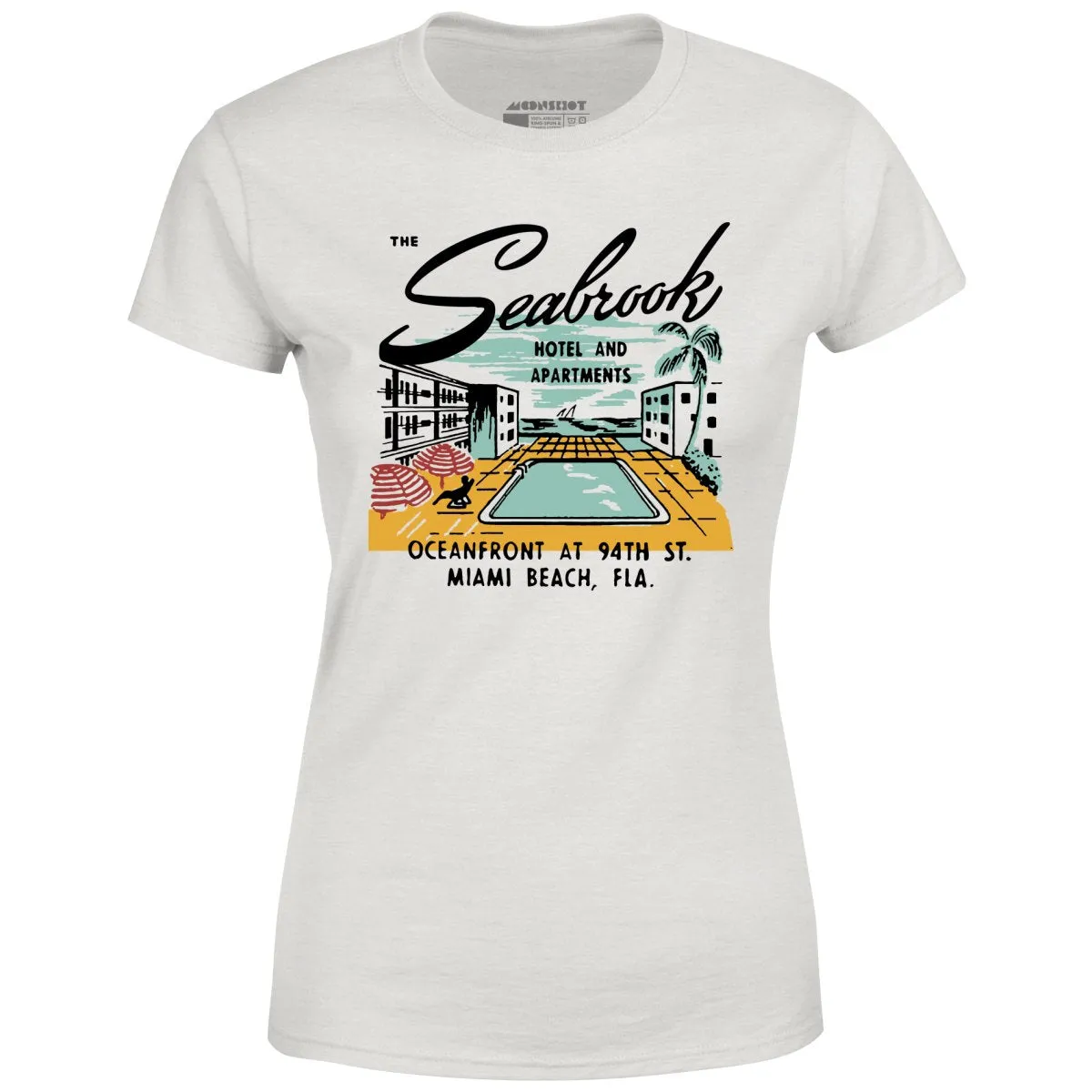 The Seabrook - Miami, FL - Vintage Hotel - Women's T-Shirt