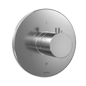 TOTO TBV01102U#CP Round Three-Way Diverter Trim with Off, Polished Chrome