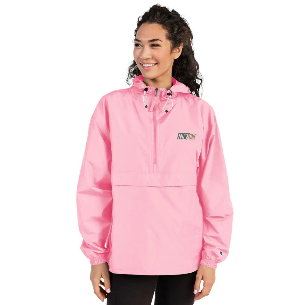 Unisex Embroidered Logo Packable Wind Jacket