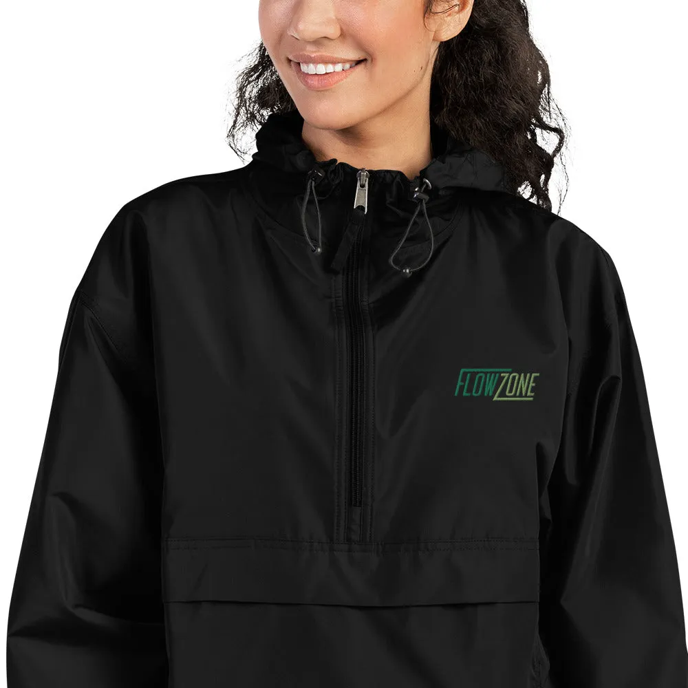 Unisex Embroidered Logo Packable Wind Jacket