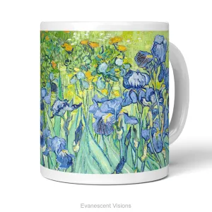 Van Gogh Irises Floral Ceramic Art Mug