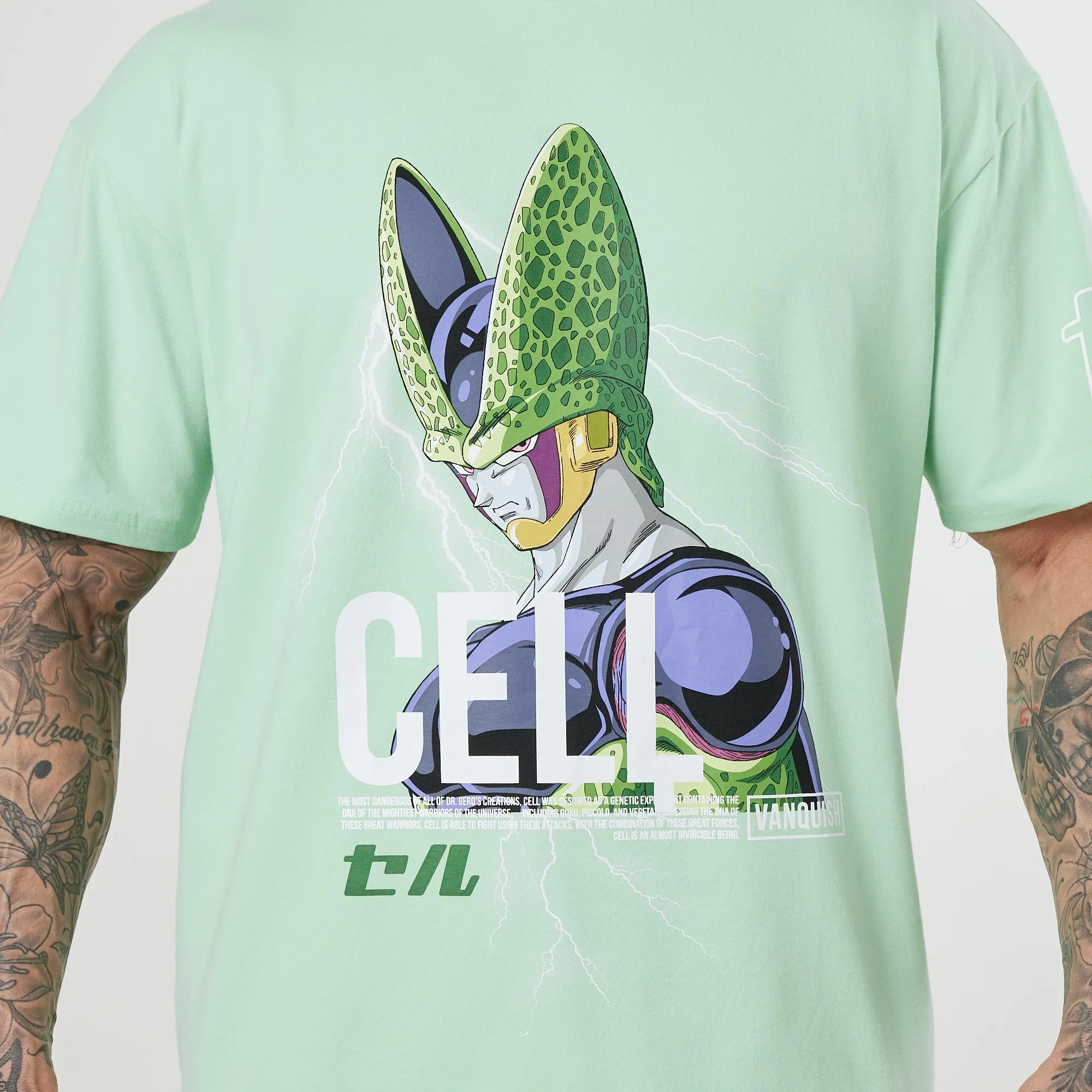 Vanquish DBZ CS Cell Pastel Green Oversized T Shirt