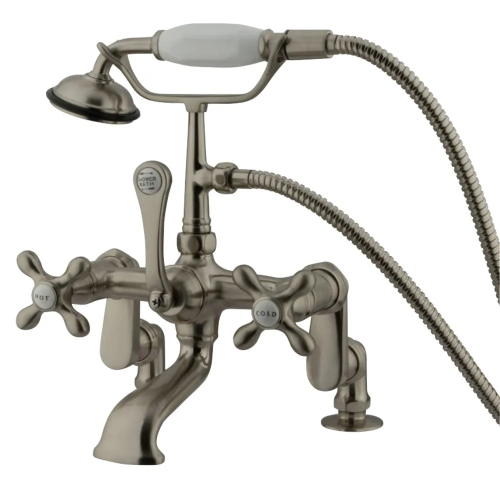 Vintage Adjustable Center Deck Mount Tub Faucet