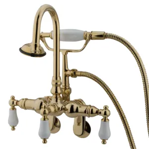 Vintage Adjustable Center Wall Mount Tub Faucet