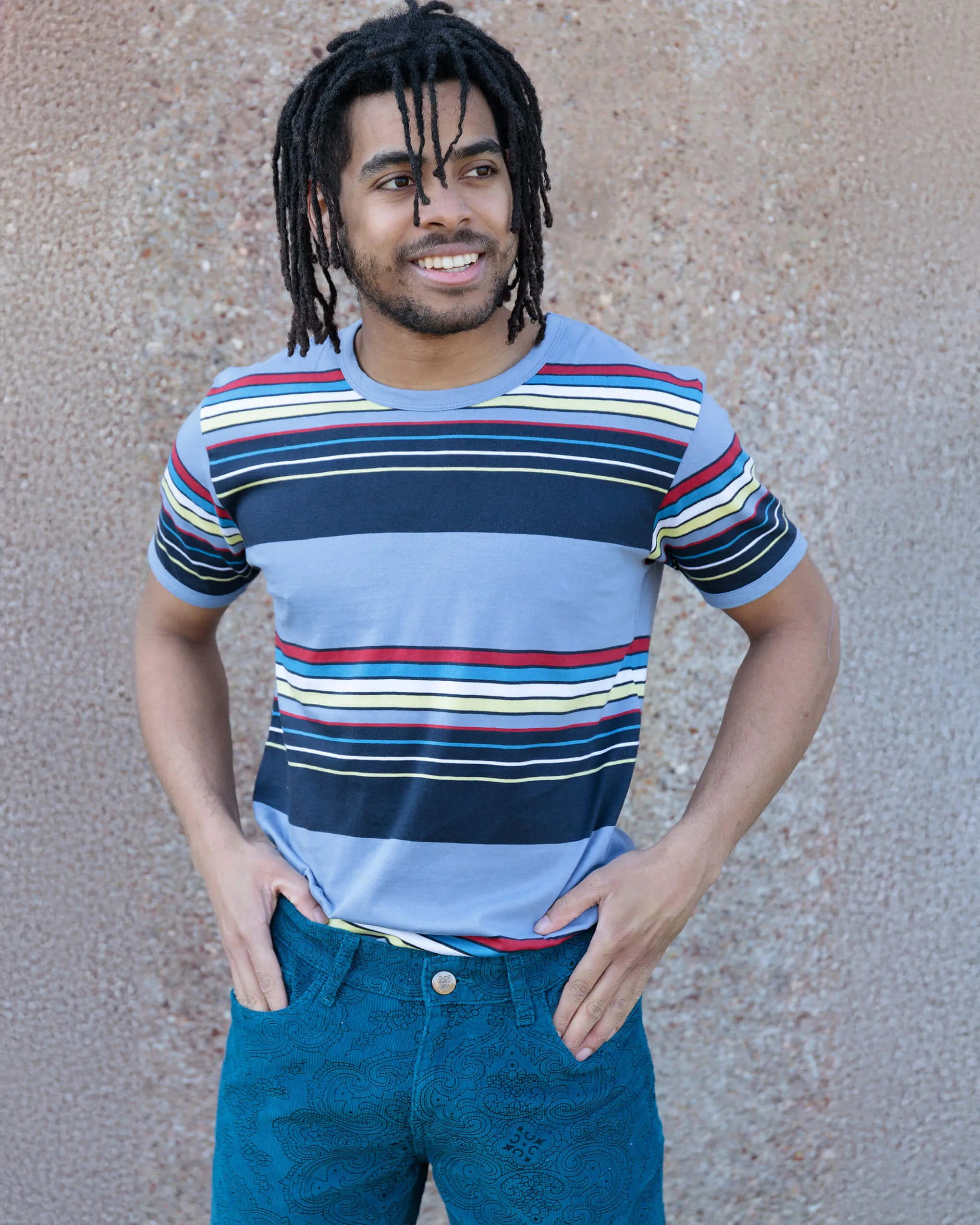 Vintage Blue Stripe Tee