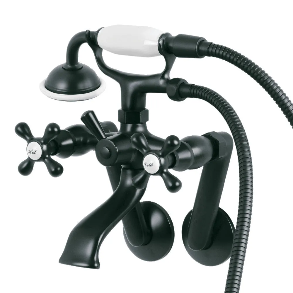 Wall Mount Clawfoot Tub Faucet With Hand Shower