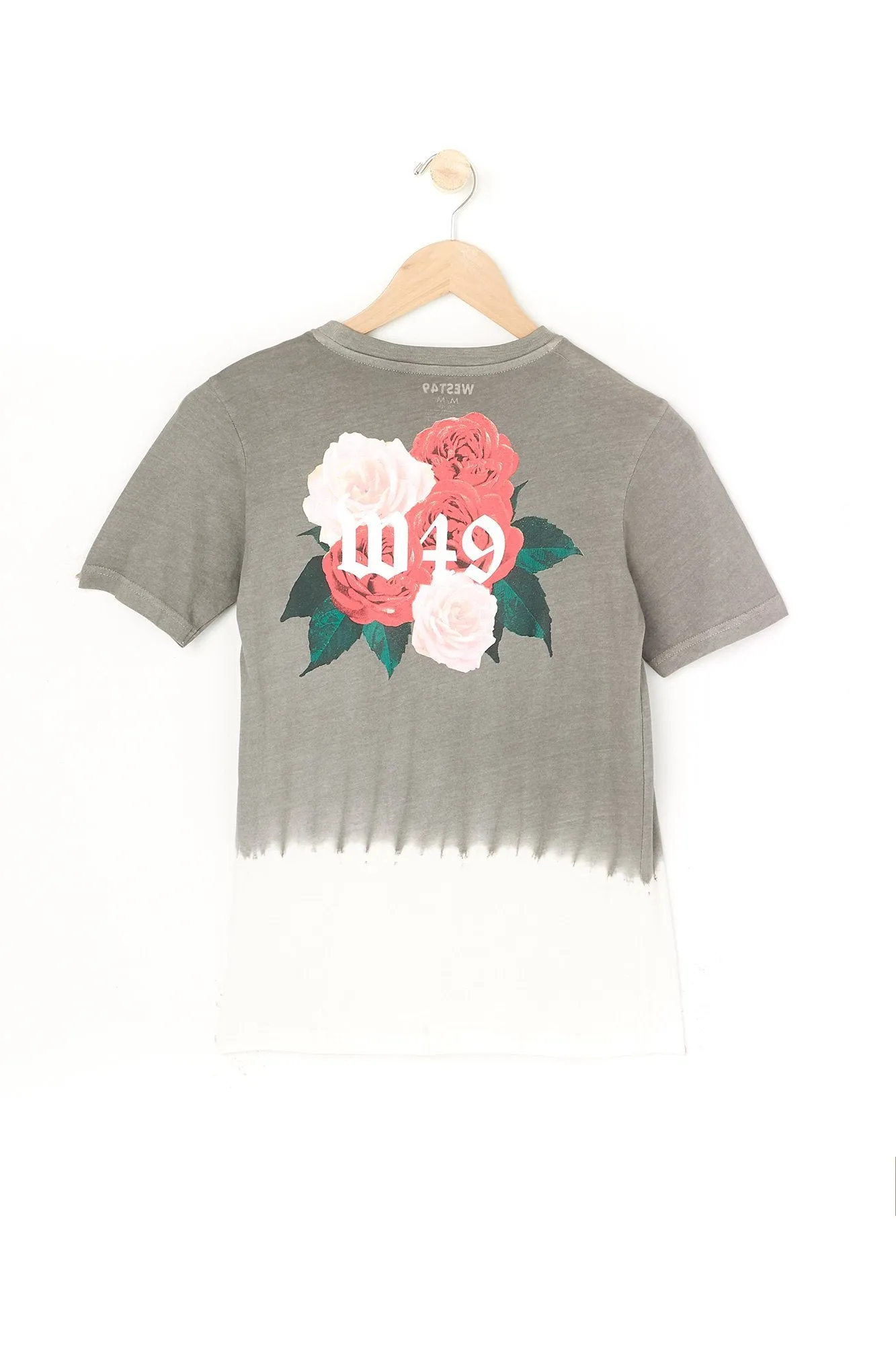 West 49 Youth Dip Dye Floral Print Tee