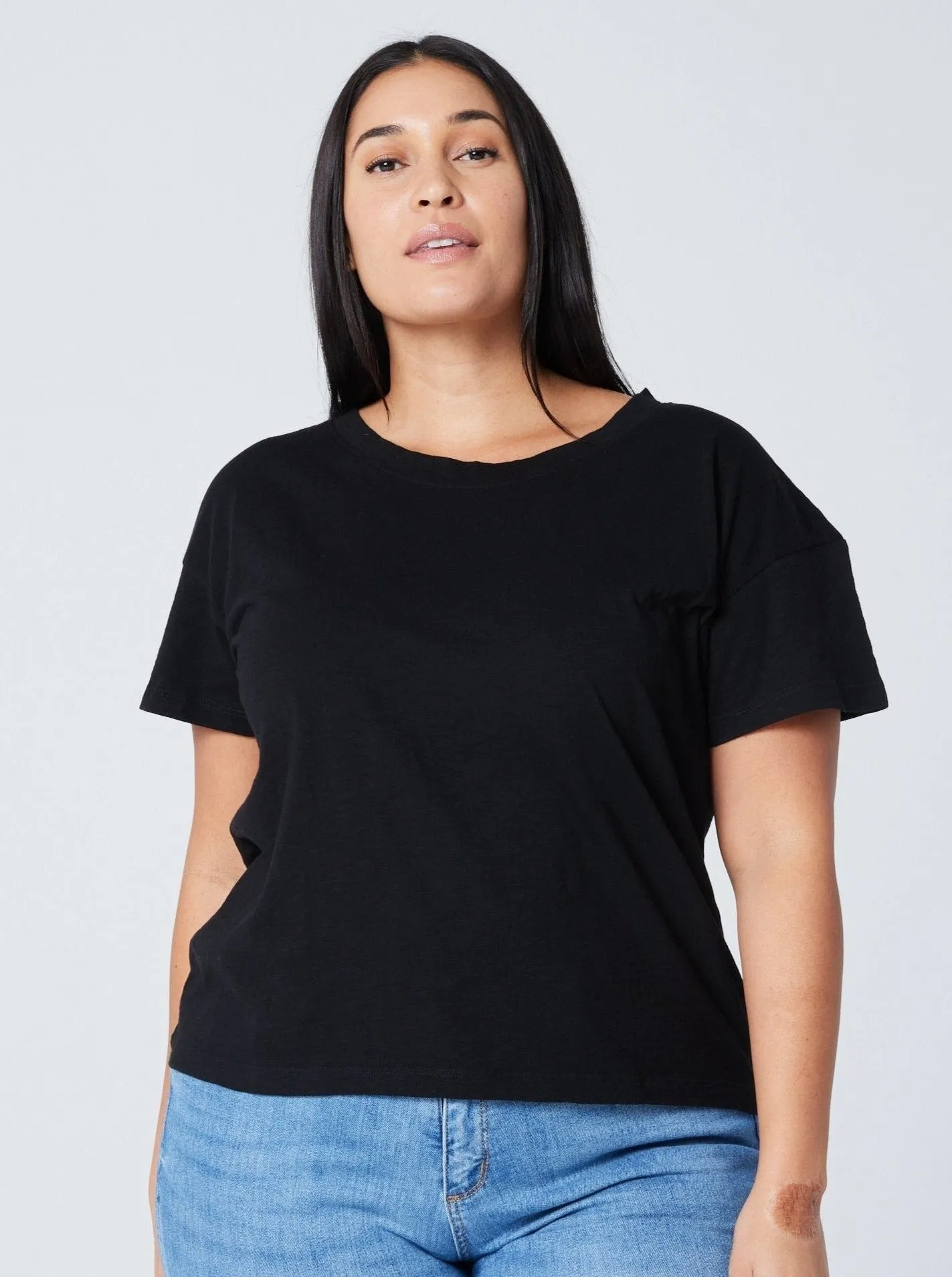 Women's Easy Crop Tee - Black