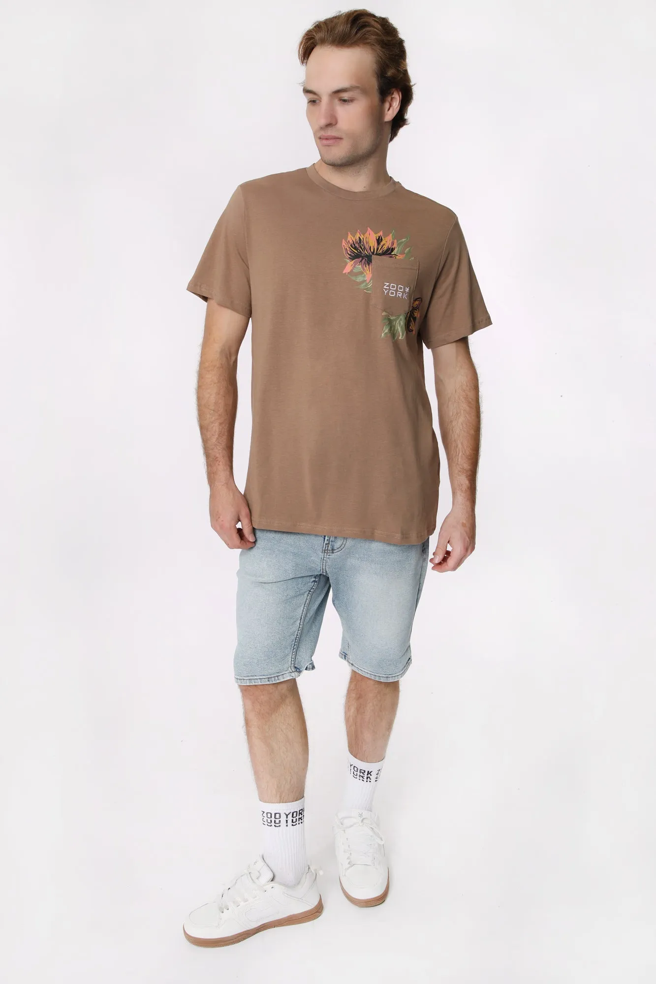 Zoo York Mens Floral Pocket T-Shirt